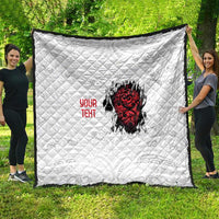 New Zealand Maori Heart Tribal Personalised Quilt Polynesian Patterns LT9 - Polynesian Pride