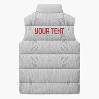 New Zealand Maori Heart Tribal Personalised Sleeveless Puffer Jacket Polynesian Patterns LT9 - Polynesian Pride