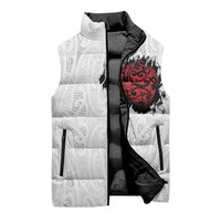 New Zealand Maori Heart Tribal Personalised Sleeveless Puffer Jacket Polynesian Patterns LT9 - Polynesian Pride