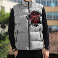 New Zealand Maori Heart Tribal Personalised Sleeveless Puffer Jacket Polynesian Patterns LT9 - Polynesian Pride