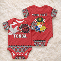 Tonga Heart Tribal Personalised Baby Onesie Polynesian Patterns LT9 - Polynesian Pride