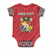 Tonga Heart Tribal Personalised Baby Onesie Polynesian Patterns LT9 - Polynesian Pride