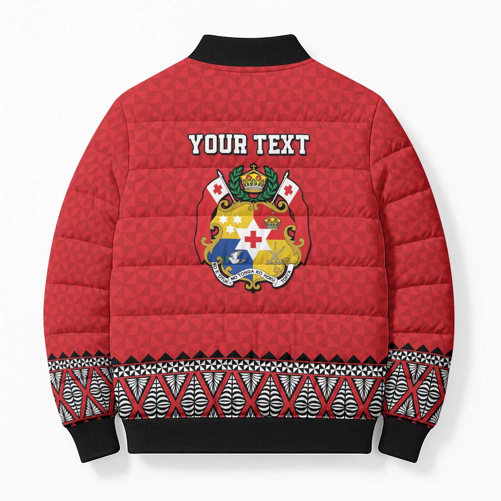 Tonga Heart Tribal Personalised Bomber Puffer Jacket Polynesian Patterns LT9 - Polynesian Pride