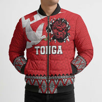 Tonga Heart Tribal Personalised Bomber Puffer Jacket Polynesian Patterns LT9 - Polynesian Pride