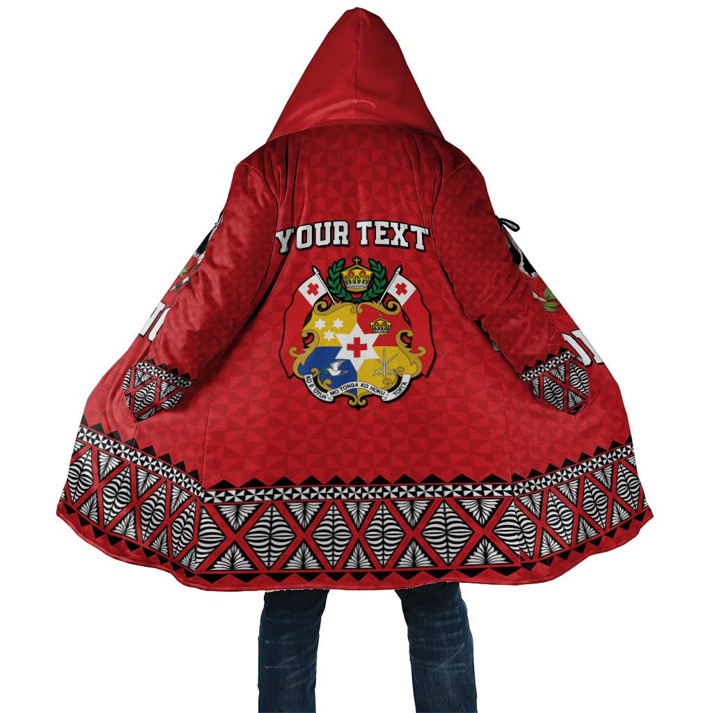 Tonga Heart Tribal Personalised Cloak Polynesian Patterns LT9 Unisex Red - Polynesian Pride