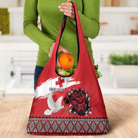 Tonga Heart Tribal Personalised Grocery Bag Polynesian Patterns LT9 - Polynesian Pride