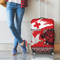 Tonga Heart Tribal Personalised Luggage Cover Polynesian Patterns LT9 - Polynesian Pride