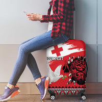 Tonga Heart Tribal Personalised Luggage Cover Polynesian Patterns LT9 - Polynesian Pride