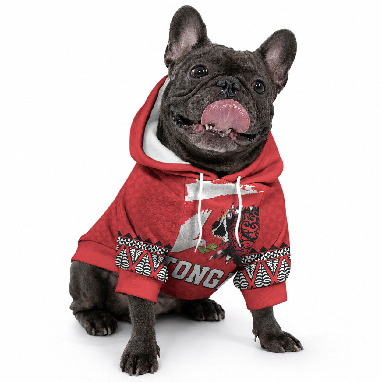 Tonga Heart Tribal Personalised Pet Hoodie Polynesian Patterns LT9 - Polynesian Pride