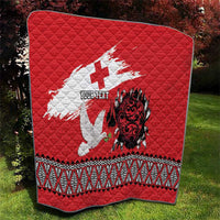 Tonga Heart Tribal Personalised Quilt Polynesian Patterns LT9 - Polynesian Pride
