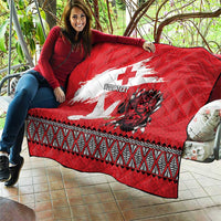 Tonga Heart Tribal Personalised Quilt Polynesian Patterns LT9 - Polynesian Pride