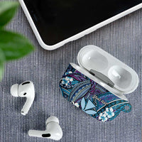 Personalised Hawaii Tribal Humpback Whale AirPods Case Polu Hibiscus Seamless Pattern LT9 - Polynesian Pride