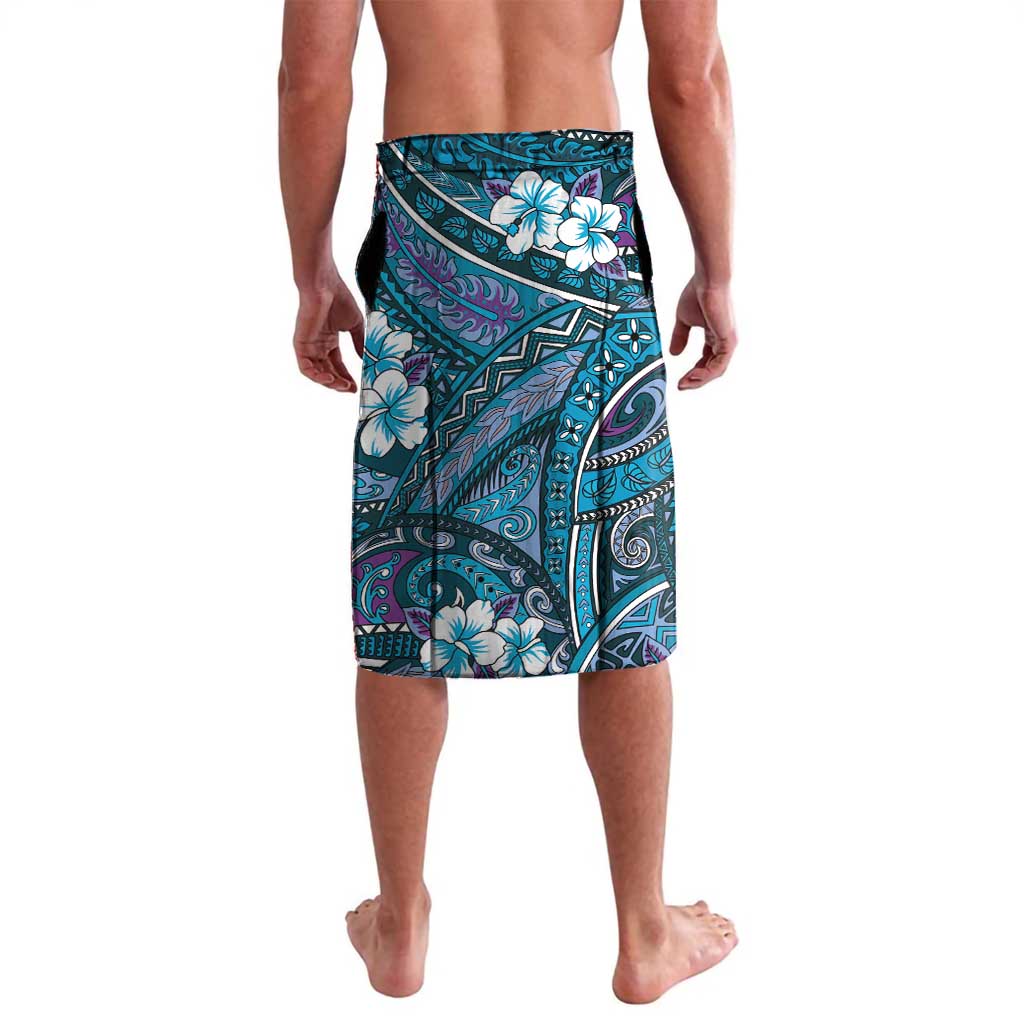 Personalised Hawaii Tribal Humpback Whale Lavalava Polu Hibiscus Seamless Pattern LT9 - Polynesian Pride