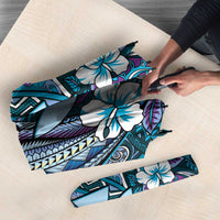 Personalised Hawaii Tribal Humpback Whale Umbrella Polu Hibiscus Seamless Pattern LT9 - Polynesian Pride