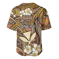 Personalised Hawaii Tribal Humpback Whale Baseball Jersey Melemele Hibiscus Seamless Pattern LT9 - Polynesian Pride