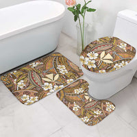 Personalised Hawaii Tribal Humpback Whale Bathroom Set Melemele Hibiscus Seamless Pattern LT9 - Polynesian Pride