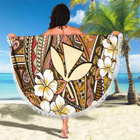 Personalised Hawaii Tribal Humpback Whale Beach Blanket Melemele Hibiscus Seamless Pattern LT9 - Polynesian Pride