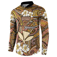 Personalised Hawaii Tribal Humpback Whale Button Sweatshirt Melemele Hibiscus Seamless Pattern LT9 - Polynesian Pride