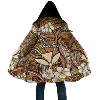 Personalised Hawaii Tribal Humpback Whale Cloak Melemele Hibiscus Seamless Pattern LT9 Unisex Gold - Polynesian Pride