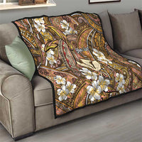Personalised Hawaii Tribal Humpback Whale Quilt Melemele Hibiscus Seamless Pattern LT9 - Polynesian Pride