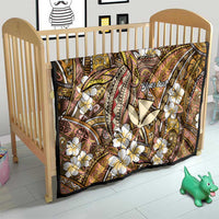 Personalised Hawaii Tribal Humpback Whale Quilt Melemele Hibiscus Seamless Pattern LT9 - Polynesian Pride