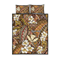 Personalised Hawaii Tribal Humpback Whale Quilt Bed Set Melemele Hibiscus Seamless Pattern LT9 - Polynesian Pride