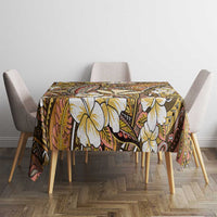 Personalised Hawaii Tribal Humpback Whale Tablecloth Melemele Hibiscus Seamless Pattern LT9 - Polynesian Pride