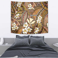 Personalised Hawaii Tribal Humpback Whale Tapestry Melemele Hibiscus Seamless Pattern LT9 - Polynesian Pride
