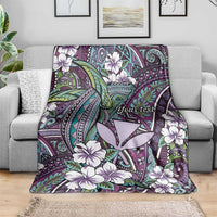 Personalised Hawaii Tribal Humpback Whale Blanket Poni Hibiscus Seamless Pattern LT9 - Polynesian Pride