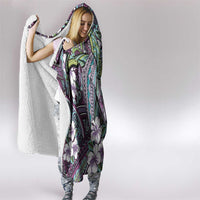Personalised Hawaii Tribal Humpback Whale Hooded Blanket Poni Hibiscus Seamless Pattern LT9 - Polynesian Pride