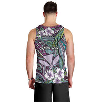 Personalised Hawaii Tribal Humpback Whale Men Tank Top Poni Hibiscus Seamless Pattern LT9 - Polynesian Pride