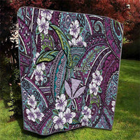Personalised Hawaii Tribal Humpback Whale Quilt Poni Hibiscus Seamless Pattern LT9 - Polynesian Pride