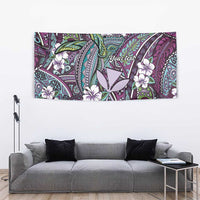 Personalised Hawaii Tribal Humpback Whale Tapestry Poni Hibiscus Seamless Pattern LT9 - Polynesian Pride