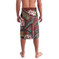 Personalised Hawaii Tribal Humpback Whale Lavalava Ulaula Hibiscus Seamless Pattern LT9 - Polynesian Pride
