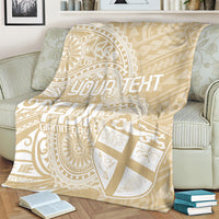 Custom Indo Fijians Blanket Fiji ke Hindustani Polyneisan Paisley Beige Style LT9 - Polynesian Pride