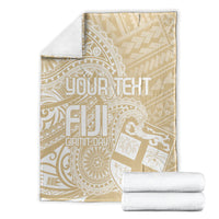 Custom Indo Fijians Blanket Fiji ke Hindustani Polyneisan Paisley Beige Style LT9 - Polynesian Pride