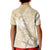 Custom Indo Fijians Kid Polo Shirt Fiji ke Hindustani Polyneisan Paisley Beige Style