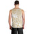 Custom Indo Fijians Men Tank Top Fiji ke Hindustani Polyneisan Paisley Beige Style