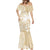 Custom Indo Fijians Mermaid Dress Fiji ke Hindustani Polyneisan Paisley Beige Style