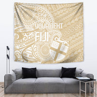 Custom Indo Fijians Tapestry Fiji ke Hindustani Polyneisan Paisley Beige Style LT9 Beige - Polynesian Pride