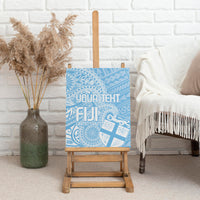 Custom Indo Fijians Canvas Wall Art Fiji ke Hindustani Polyneisan Paisley Blue Style LT9 - Polynesian Pride