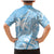 Custom Indo Fijians Family Matching Mermaid Dress and Hawaiian Shirt Fiji ke Hindustani Polyneisan Paisley Blue Style