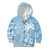 Custom Indo Fijians Kid Hoodie Fiji ke Hindustani Polyneisan Paisley Blue Style