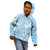 Custom Indo Fijians Kid Hoodie Fiji ke Hindustani Polyneisan Paisley Blue Style