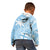 Custom Indo Fijians Kid Hoodie Fiji ke Hindustani Polyneisan Paisley Blue Style