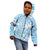 Custom Indo Fijians Kid Hoodie Fiji ke Hindustani Polyneisan Paisley Blue Style