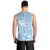 Custom Indo Fijians Men Tank Top Fiji ke Hindustani Polyneisan Paisley Blue Style