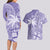 Custom Indo Fijians Couples Matching Long Sleeve Bodycon Dress and Hawaiian Shirt Fiji ke Hindustani Polyneisan Paisley Purple Style