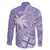 Custom Indo Fijians Family Matching Puletasi and Hawaiian Shirt Fiji ke Hindustani Polyneisan Paisley Purple Style