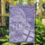 Custom Indo Fijians Garden Flag Fiji ke Hindustani Polyneisan Paisley Purple Style